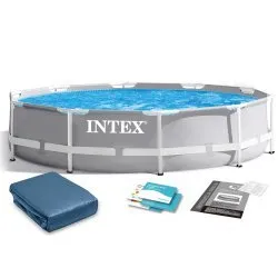 Piscină de grădină cu cadru 305 x 76 cm set 6-în-1 INTEX 26700