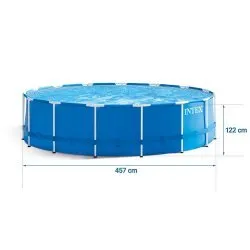 Piscina de grădină cu cadru de metal 457 x 122 cm 17in1 INTEX 28242