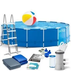 Piscină de Grădină cu Cadru 457 x 122 cm 12în1 INTEX 28242