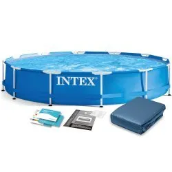 INTEX 28210 Piscină de Grădină cu Cadru 366 x 76 cm Set 6 în 1