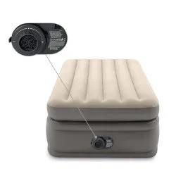 Saltea velur 191x99x51 cm cu pompă electrică încorporată INTEX 64162ND