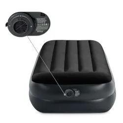 Saltea velur 191x99x42 cm cu pompă electrică încorporată INTEX 64122ND