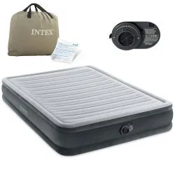 Saltea Gonflabil 203x152x33 cu Pompă Electrică Încorporată INTEX 67770ND