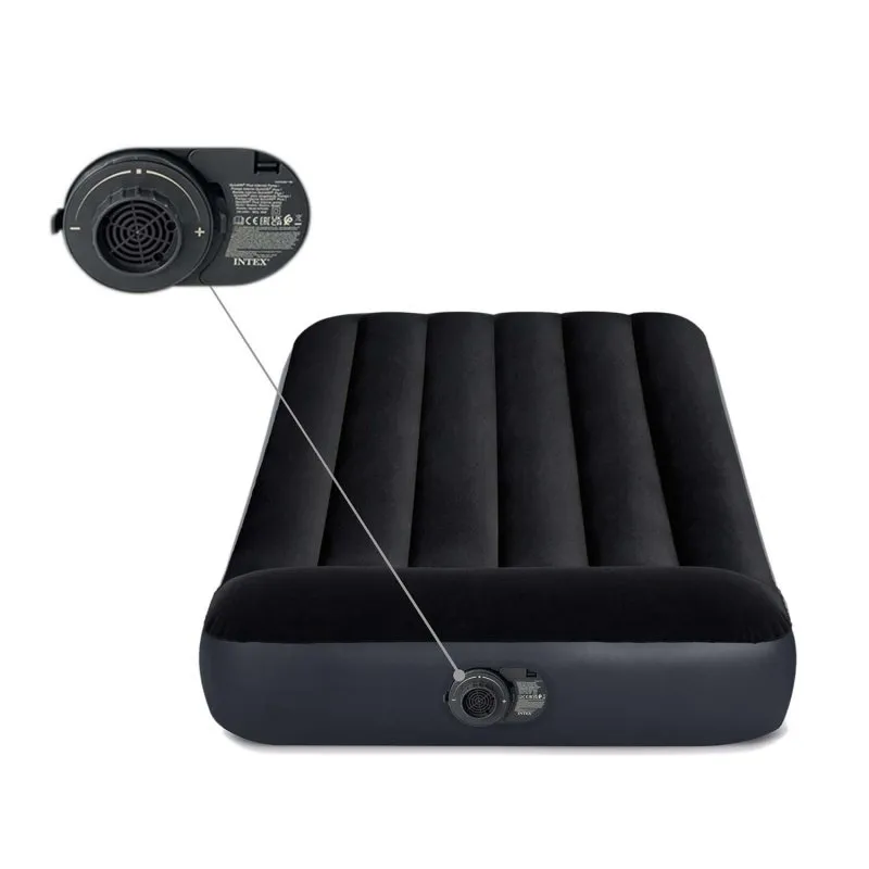 Saltea gonflabilă cu pompă electrică încorporată 191x99x25 cm INTEX 64146ND.