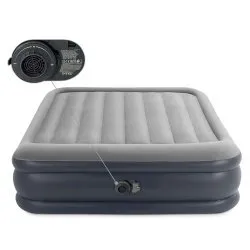 Saltea gonflabilă cu pompă electrică încorporată 203x152x42 cm INTEX 64136ND.