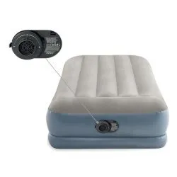 Saltea gonflabilă cu pompă electrică încorporată pentru o persoană INTEX 64116ND