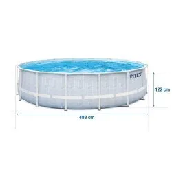 488 x 122 cm 18in1 Intex cadru piscină de grădină 26746