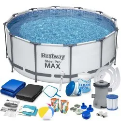 Bestway 56595 Piscină cu Cadru 427 x 84 cm Set 17 în 1