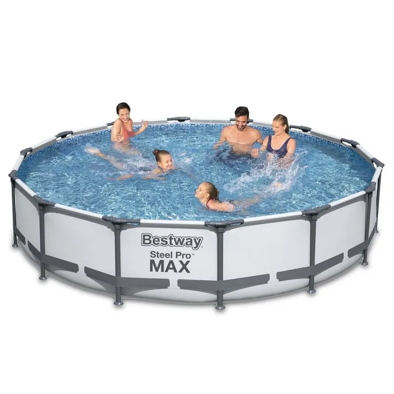 Piscina cu cadru de metal de grădină set 17in1 Bestway 56595, 427 x 84 cm 