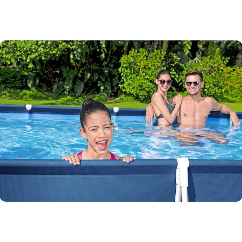 Piscina de grădină cu cadru de metal 400 x 211 x 81 cm 4in1 Bestway 56405N.