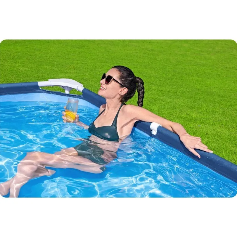 Piscina de grădină cu cadru de metal 400 x 211 x 81 cm 4in1 Bestway 56405N.