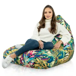 Fotoliu Puf relaxare de podea XL Bermuda - Material Imprimeu Premium – vedere 46