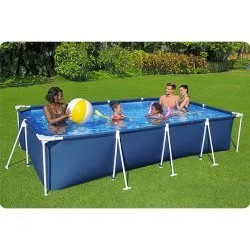 Piscina de grădină cu cadru de metal 400 x 211 x 81 cm 4in1 Bestway 56405N.