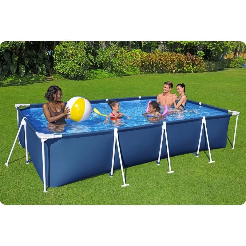 Piscina de grădină cu cadru de metal 400 x 211 x 81 cm 4in1 Bestway 56405N.