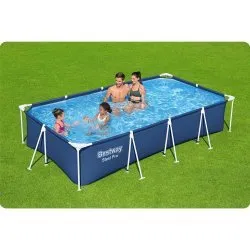 Piscina de grădină cu cadru de metal 400 x 211 x 81 cm 4in1 Bestway 56405N.