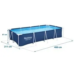 Piscina de grădină cu cadru de metal 400 x 211 x 81 cm 4in1 Bestway 56405N.