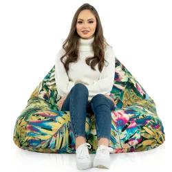 Fotoliu Puf relaxare de podea XL Bermuda - Material Imprimeu Premium – vedere 62