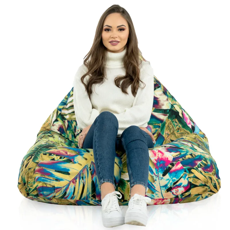 Fotoliu Puf relaxare de podea XL Bermuda - Material Imprimeu Premium – vedere 62