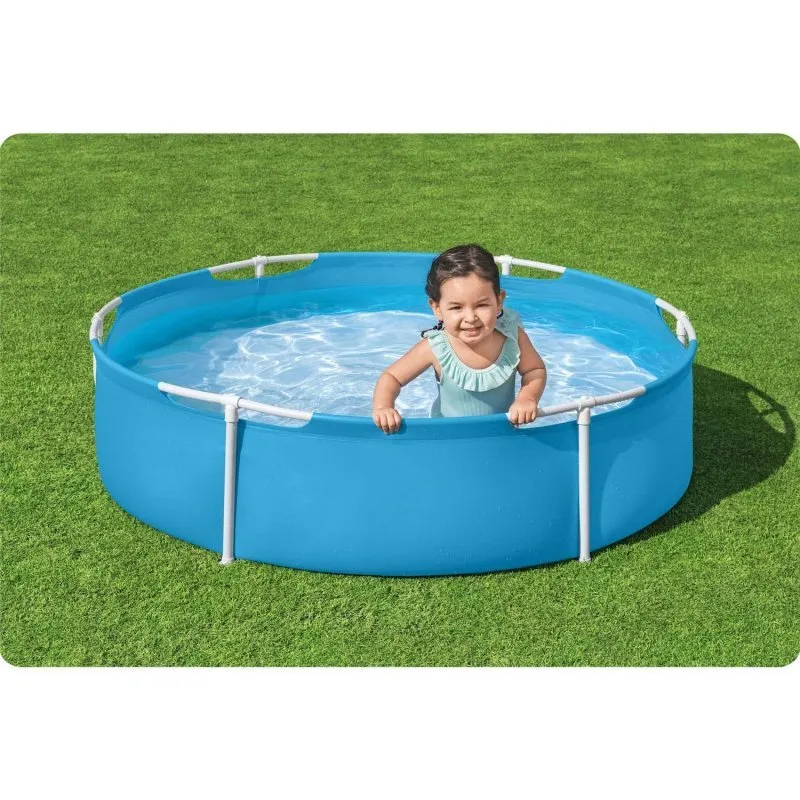 Piscina rotund cu cadru de metal pentru copil 152 x 38 cm Bestway 56283.