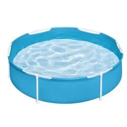 Piscina rotund cu cadru de metal pentru copil 152 x 38 cm Bestway 56283.