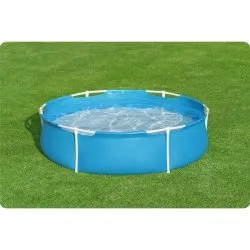 Piscina rotund cu cadru de metal pentru copil 152 x 38 cm Bestway 56283.