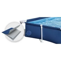 Piscina cu cadru dreptunghiular 221 x 150 x 43 cm Bestway 56401N.