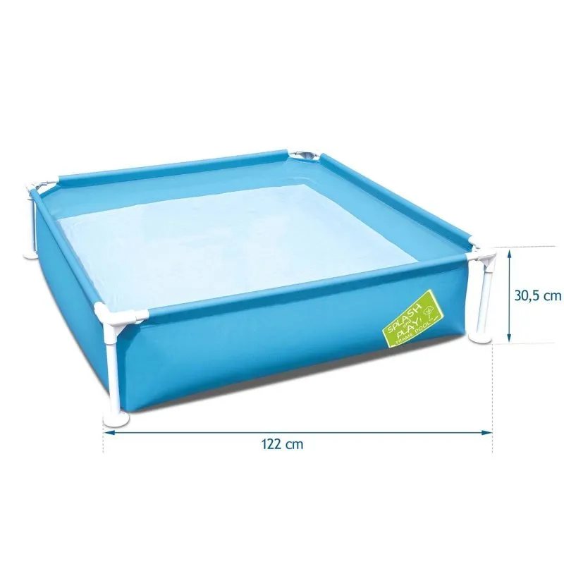 Piscină de grădină cu cadru de metal pentru copii 122 x 30,5 cm Bestway 56217.