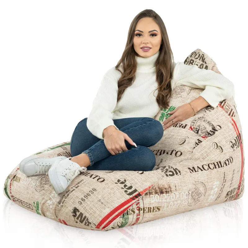 Fotoliu Puf relaxare de podea XL Bermuda - Material Imprimeu Premium – vedere 49