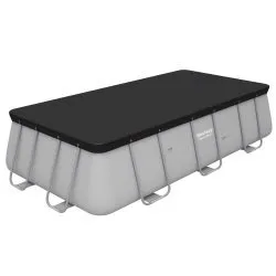 Capac pentru piscina cu cadru de metal Bestway 58232 de 396 x 172 cm.