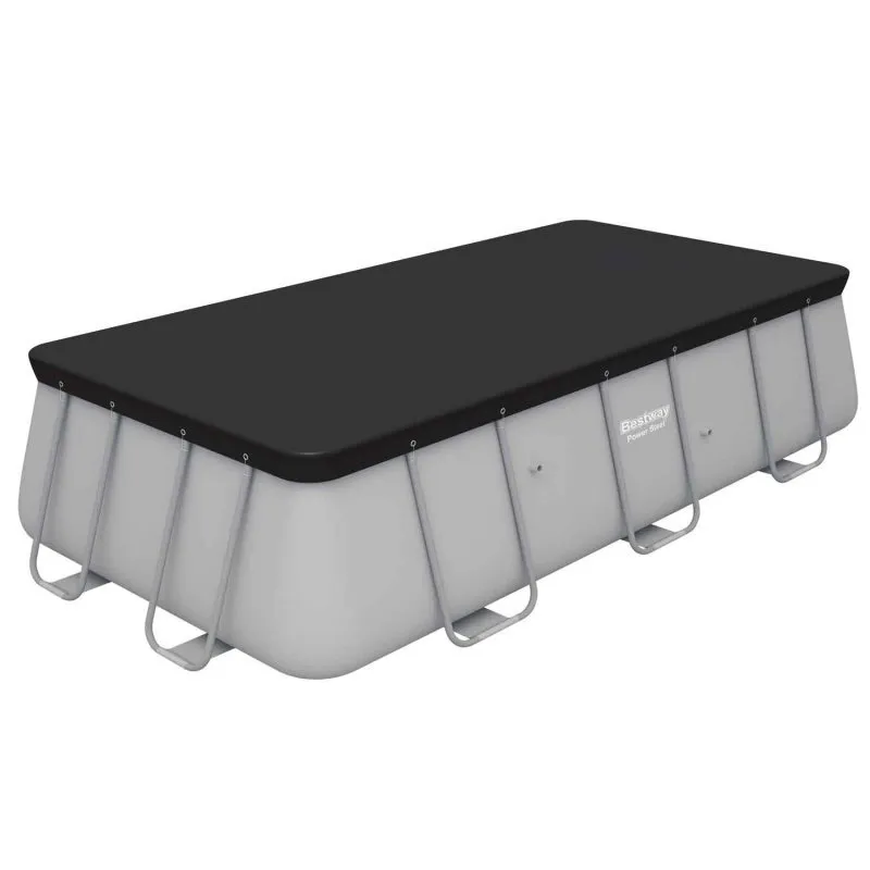 Capac pentru piscina cu cadru de metal Bestway 58232 de 396 x 172 cm.