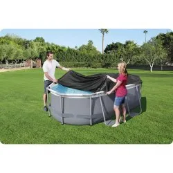 Capac pentru piscină cu cadru oval 300 x 200 x 84 cm Bestway 58424.