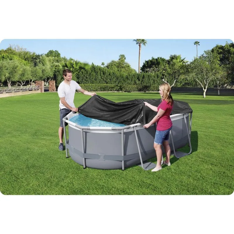 Capac pentru piscină cu cadru oval 300 x 200 x 84 cm Bestway 58424.