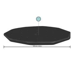 Capac pentru Piscina cu cadru Bestway 58249 de 488 cm.