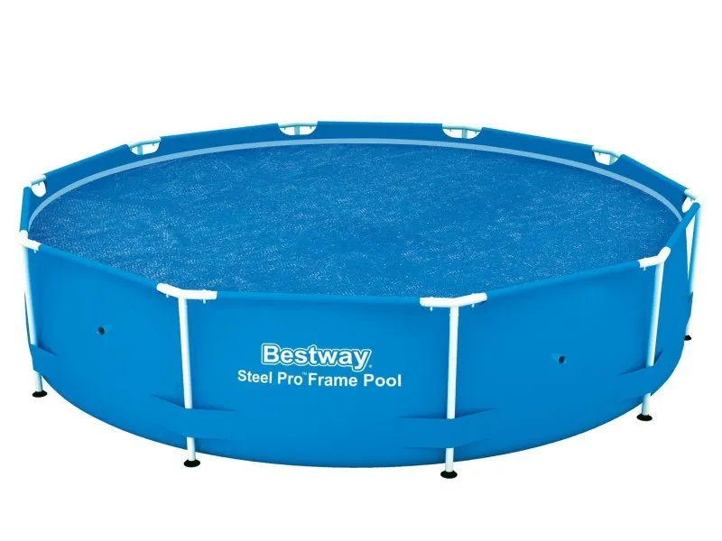 Capac solar pentru bazine cu ramă de 305 cm Bestway 58241.