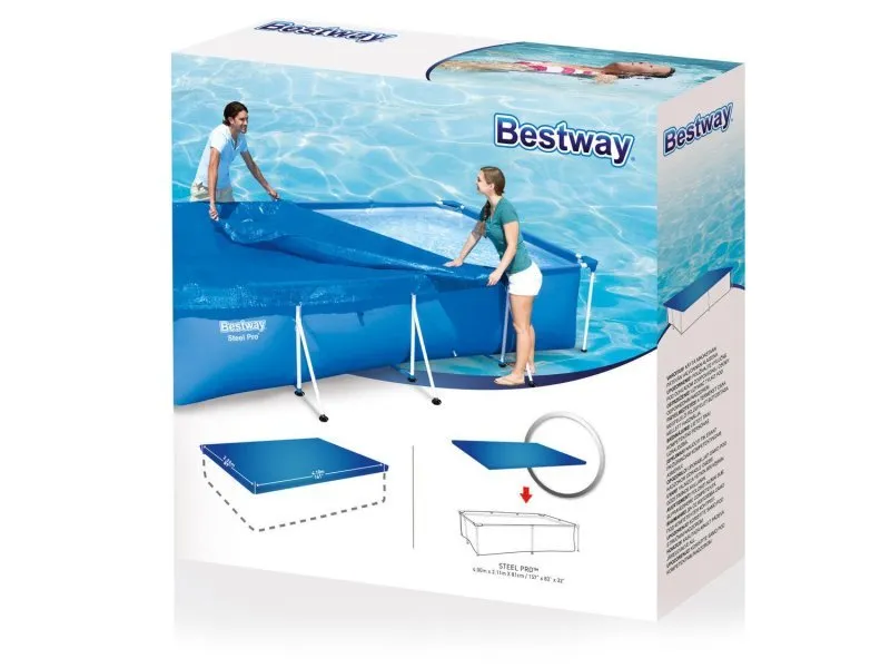 Copertă pentru Piscina cu cadru de 400 x 211 cm Bestway 58107.