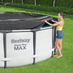 Copertă pentru piscină cu cadru Bestway 58036 de 305 cm.