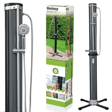 Duș solar Bestway 58696 cu încălzire a apei, accesorii pentru grădină