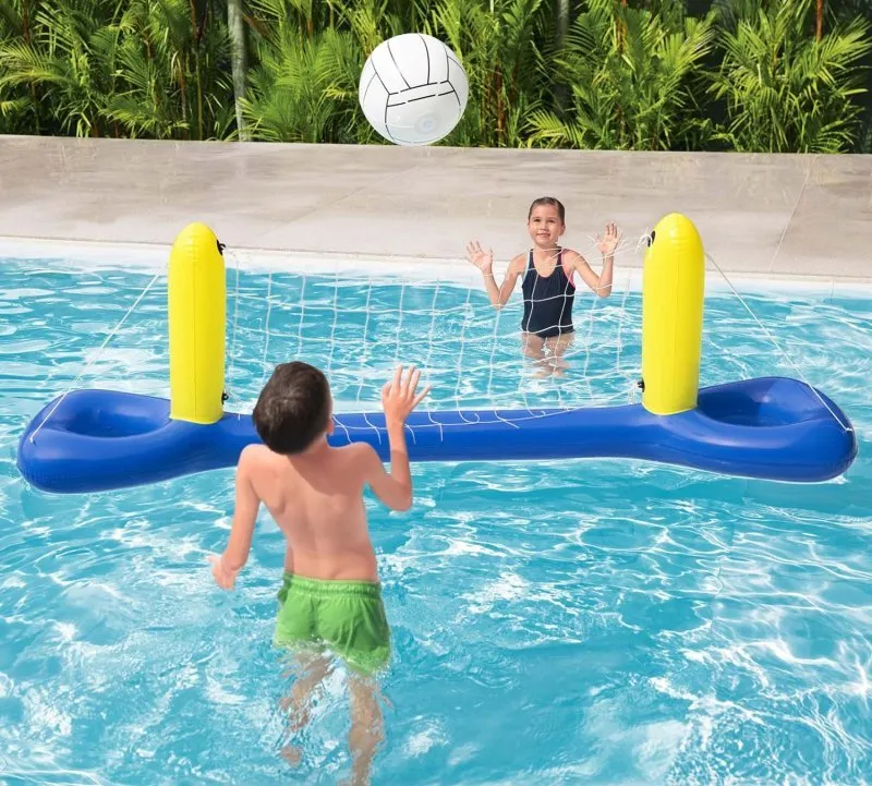 Set de volei pentru piscină plutitoare 252 x 64 cm Bestway 52133.