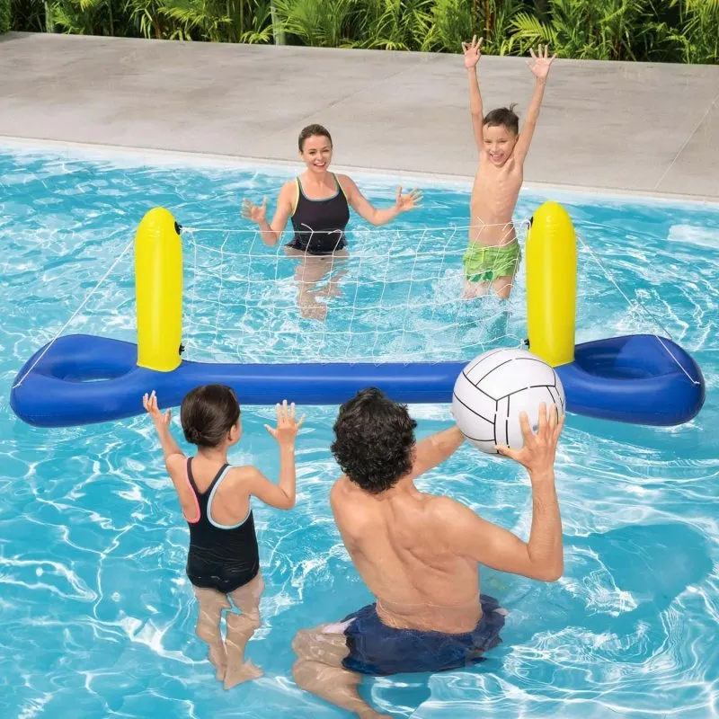 Set de volei pentru piscină plutitoare 252 x 64 cm Bestway 52133.