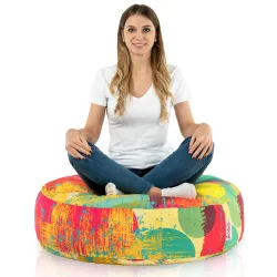 Puf Pernă Rotund de Podea - Outdoor Pro exterior Impermeabil – vedere 3