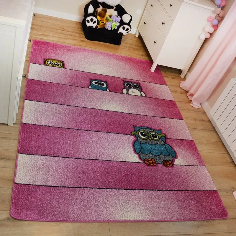 Covor Kids Bufniţă roz C412