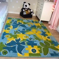 Covor Kids Fluture albastru C429