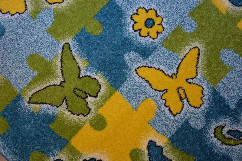 Covor Kids Fluture albastru C429