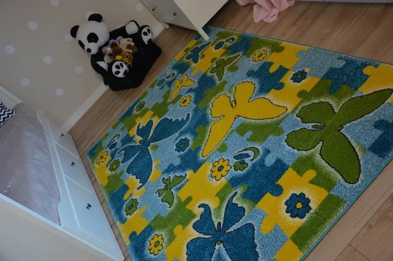Covor Kids Fluture albastru C429