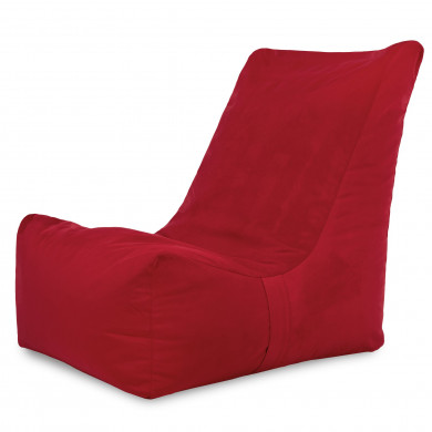 Roșu fotoliu bean bag distinto velvet