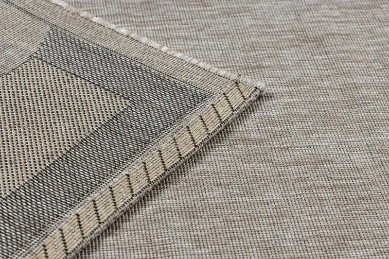 Covor sisal Floorlux 20078 argintiu si negru