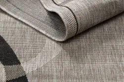 Covor sisal Floorlux 20078 argintiu si negru