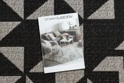DYWAN SZNURKOWY SIZAL FLOORLUX 20489 silver / black TRÓJKĄTY