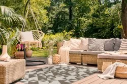 DYWAN SZNURKOWY SIZAL FLOORLUX 20489 champagne / taupe TRÓJKĄTY