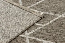 DYWAN SZNURKOWY SIZAL FLOORLUX 20508 taupe / champagne TRÓJKĄTY